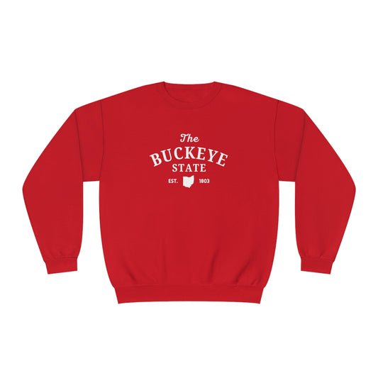 The Buckeye State - Embroidered Crewneck Sweatshirt